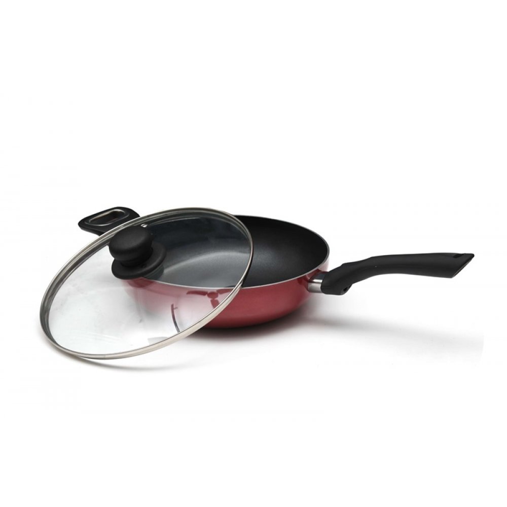 Le Wàre Deep Fry Pan with Glass Lid 26cm